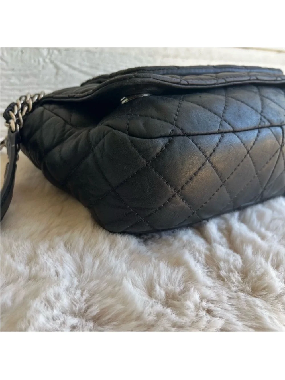 MICHAEL KORS Black Flap Cheyenne Jet Set Astor Crossbody Chain Shoulder Bag